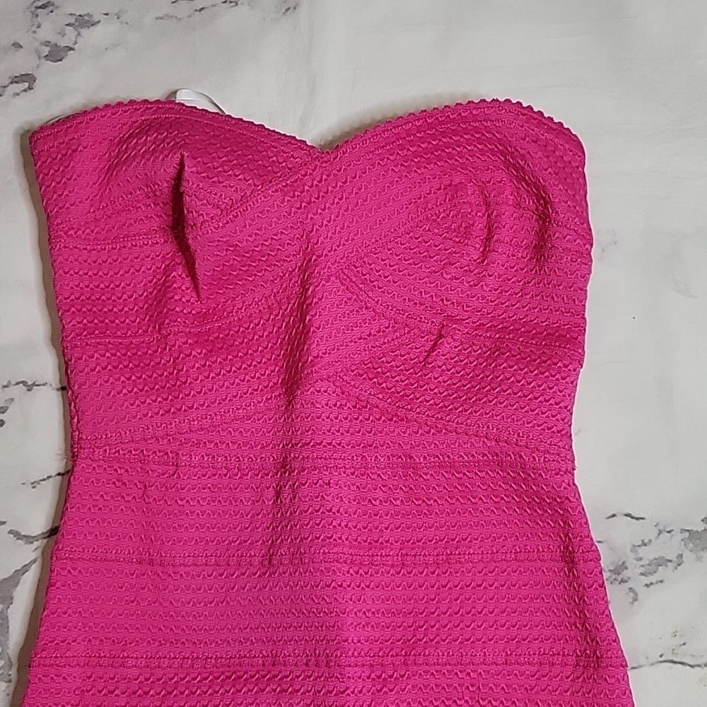 B Darlin Pink Bodycon Strapless Dress - Picture 2 of 6